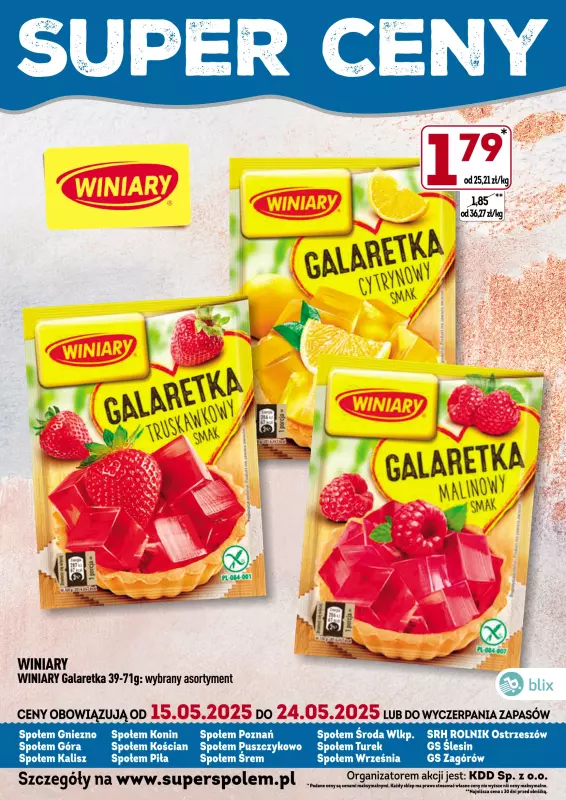 Społem - Blisko i Korzystnie - gazetka promocyjna Super ceny! od czwartku 15.05 do soboty 24.05 - strona 5