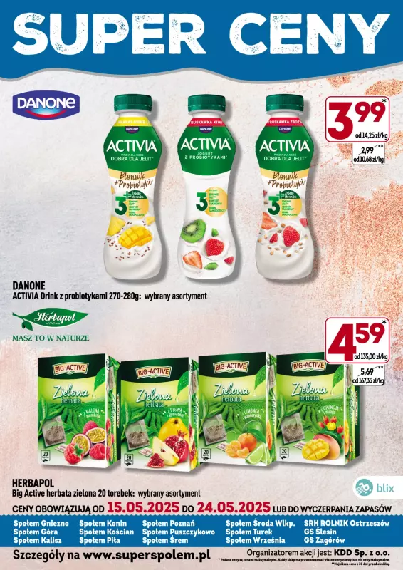 Społem - Blisko i Korzystnie - gazetka promocyjna Super ceny! od czwartku 15.05 do soboty 24.05 - strona 2