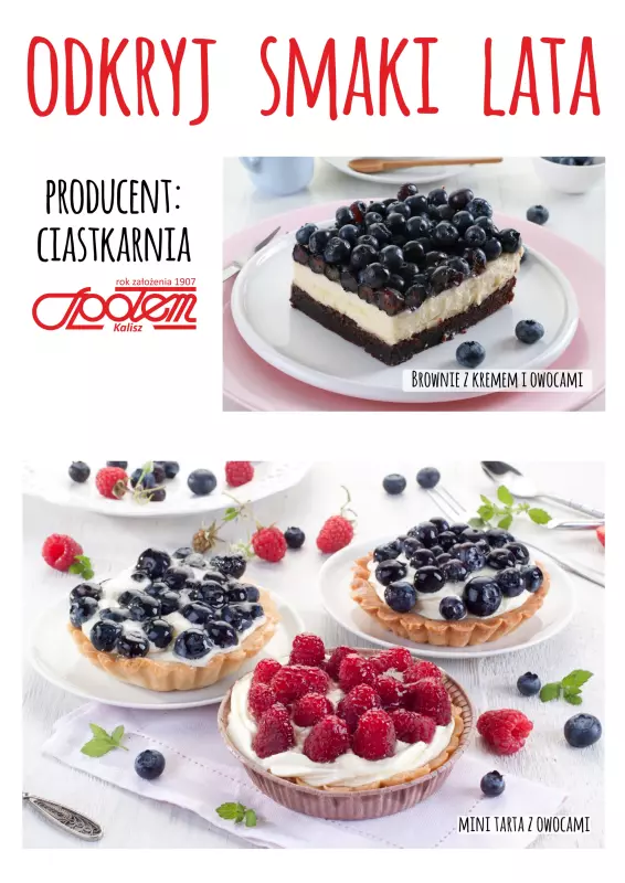 Społem - Blisko i Korzystnie - gazetka promocyjna Plakat promocyjny PSS Kalisz I Odkryj smaki lata od wtorku 01.07 do czwartku 31.07