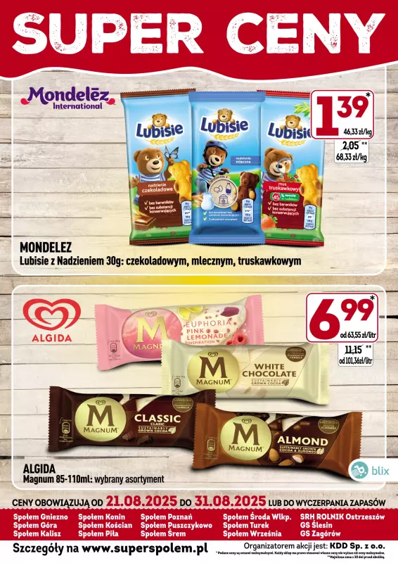 Społem - Blisko i Korzystnie - gazetka promocyjna Plakaty promocyjne od czwartku 21.08 do niedzieli 31.08 - strona 2