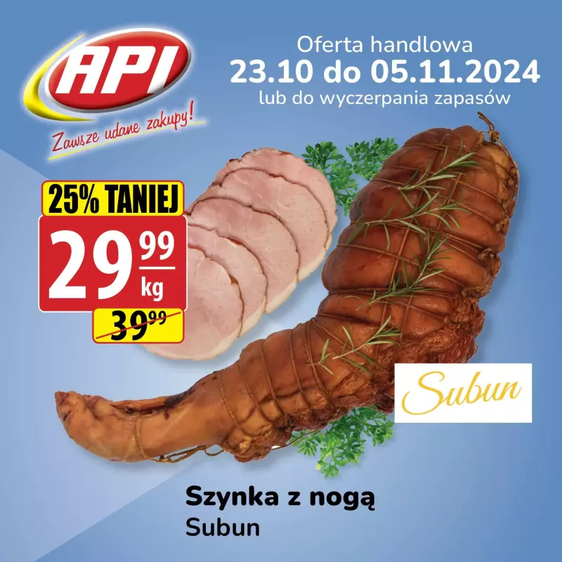 API Market - gazetka promocyjna Gazetka od środy 23.10 do wtorku 05.11 - strona 4