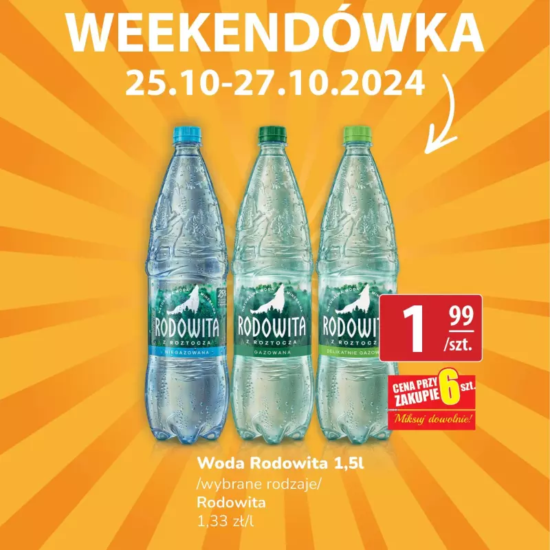 API Market - gazetka promocyjna Weekendówka od piątku 25.10 do niedzieli 27.10