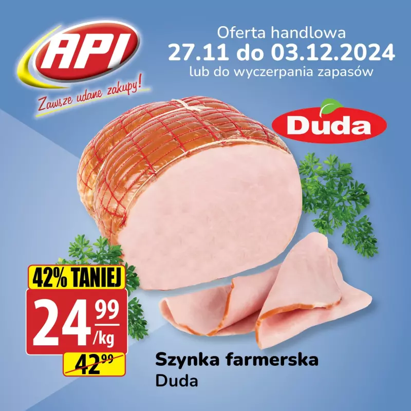 API Market - gazetka promocyjna Promocje tygodnia od środy 27.11 do wtorku 03.12