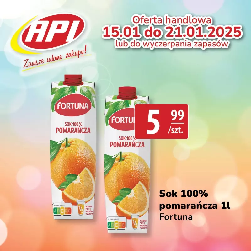 API Market - gazetka promocyjna Gazetka od środy 15.01 do wtorku 21.01