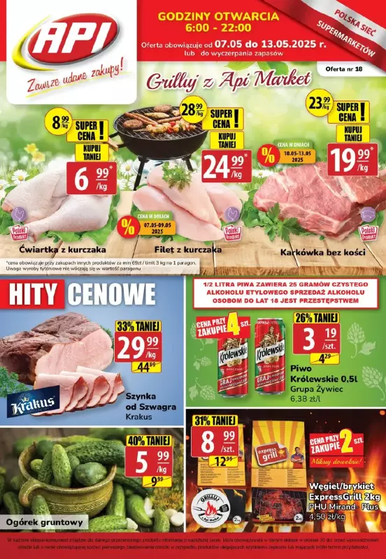 API Market - gazetka promocyjna Gazetka od środy 07.05 do wtorku 13.05