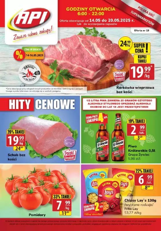 API Market - gazetka promocyjna Gazetka od środy 14.05 do wtorku 20.05