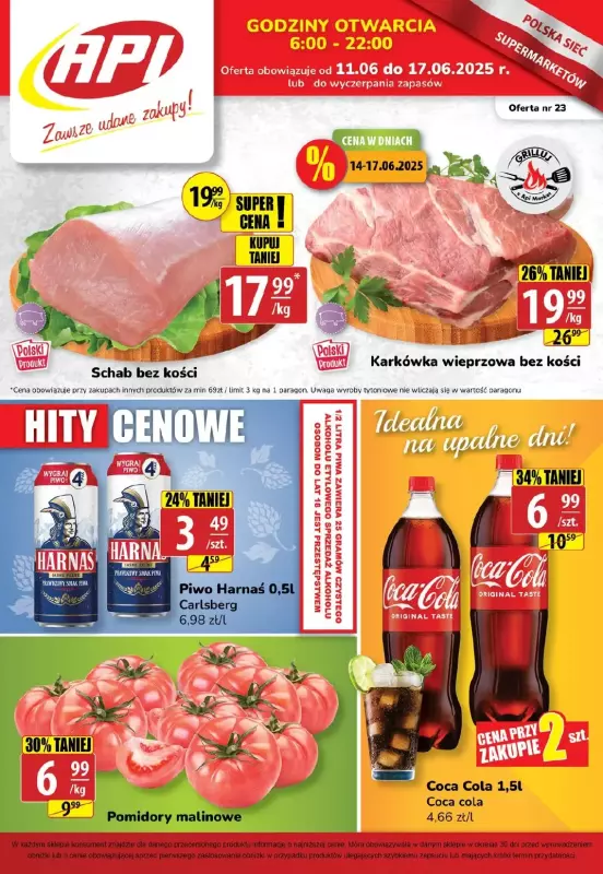 API Market - gazetka promocyjna Gazetka od środy 11.06 do wtorku 17.06