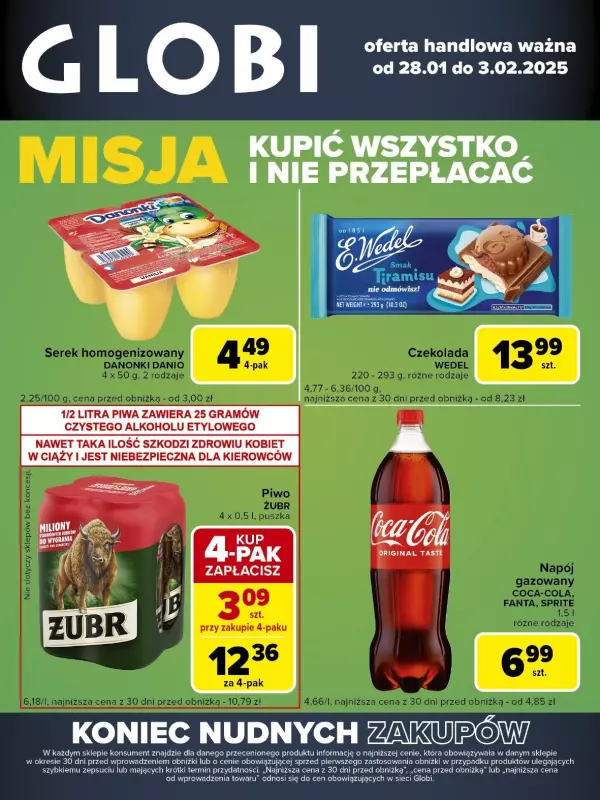 Globi - gazetka promocyjna Gazetka Globi od wtorku 28.01 do poniedziałku 03.02 - strona 2