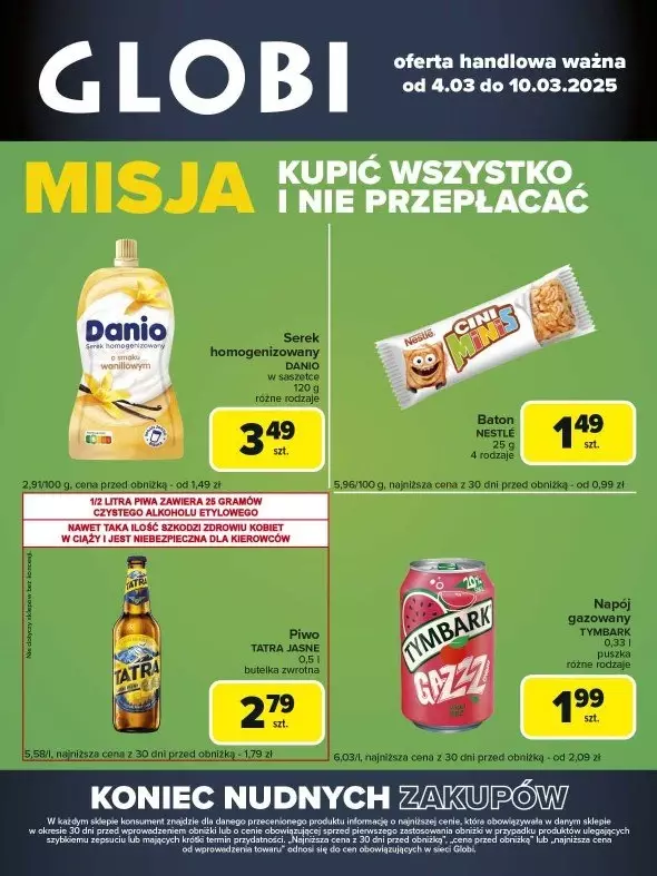 Globi - gazetka promocyjna Gazetka Globi  do poniedziałku 10.03