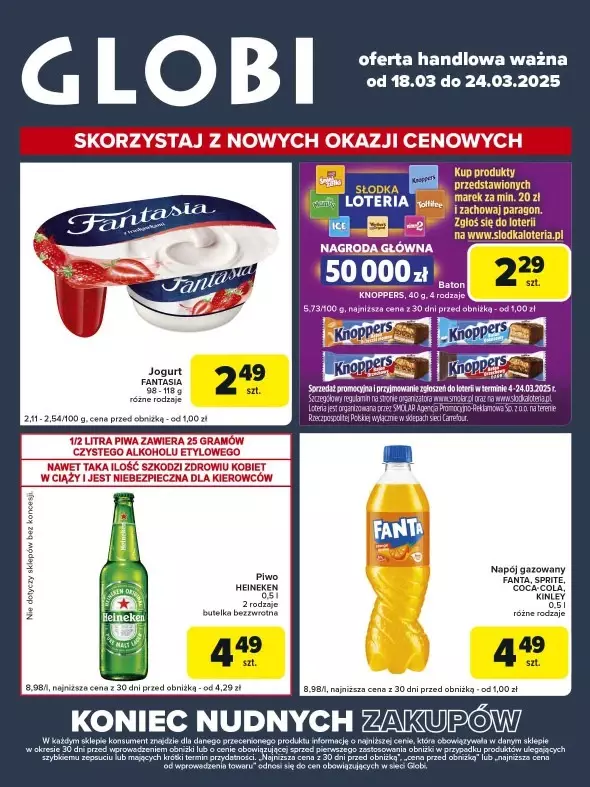 Globi - gazetka promocyjna Gazetka Globi od wtorku 18.03 do poniedziałku 24.03