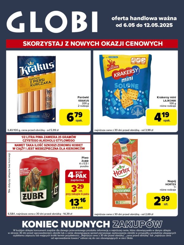 Globi - gazetka promocyjna Gazetka Globi  do poniedziałku 12.05