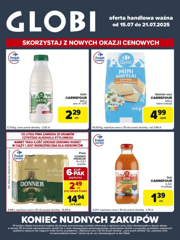 Globi - gazetka promocyjna Gazetka Globi od wtorku 15.07 do poniedziałku 21.07 - strona 2