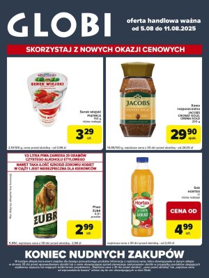Globi - gazetka promocyjna Gazetka Globi  do poniedziałku 11.08