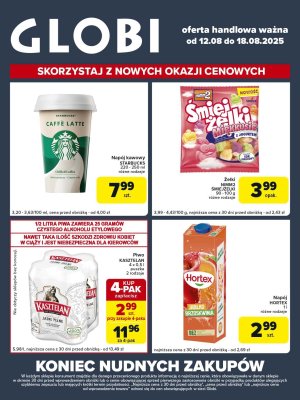Globi - gazetka promocyjna Gazetka Globi od wtorku 12.08 do poniedziałku 18.08