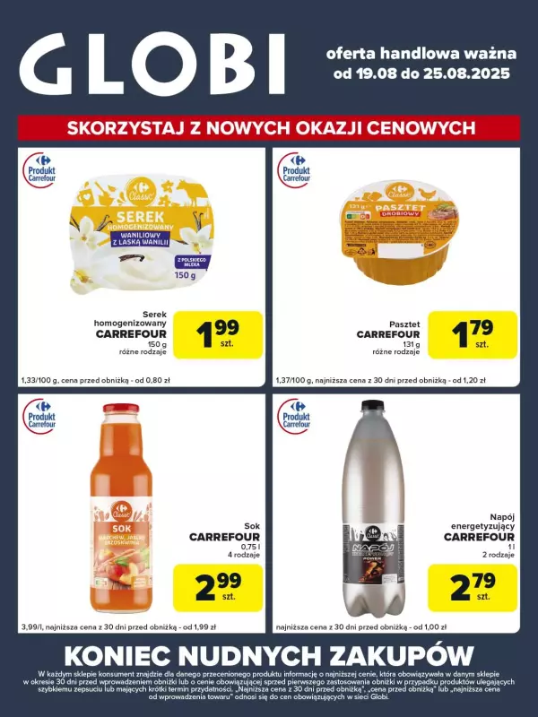 Globi - gazetka promocyjna Gazetka Globi  do poniedziałku 25.08 - strona 2