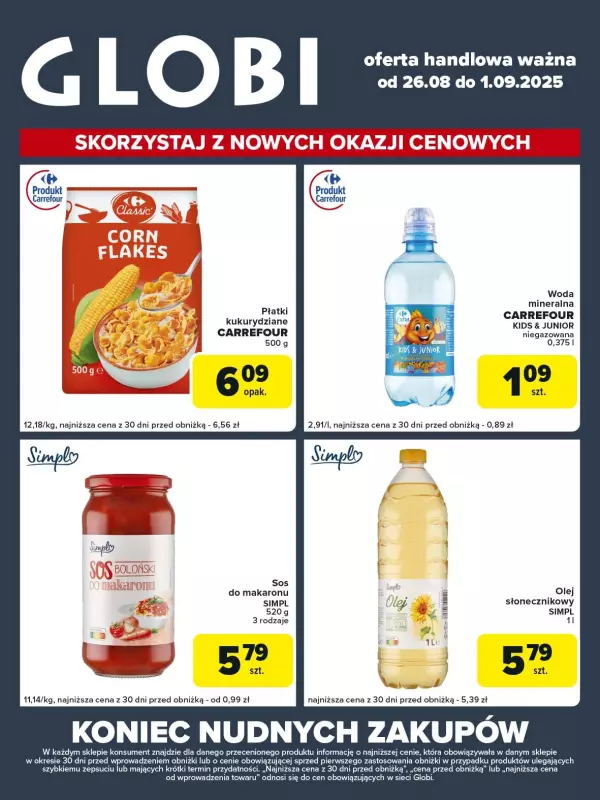 Globi - gazetka promocyjna Gazetka Globi  do poniedziałku 01.09 - strona 2