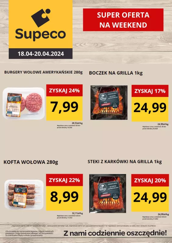 Supeco - gazetka promocyjna Super oferta na weekend od czwartku 18.04 do soboty 20.04