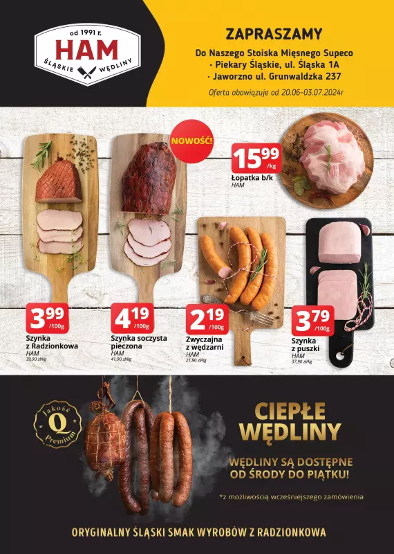 Supeco - gazetka promocyjna HAM Supeco Piekary Śląskie, Jaworzno od wtorku 25.06 do środy 03.07