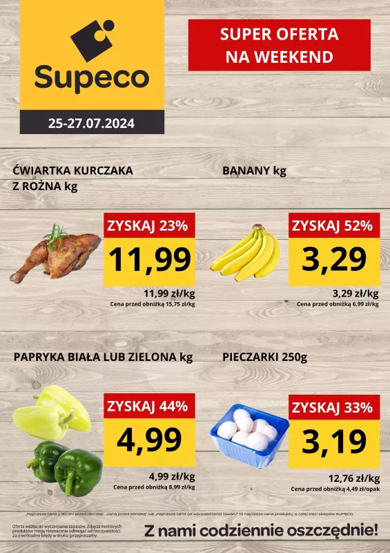 Supeco - gazetka promocyjna Weekendówka od czwartku 25.07 do soboty 27.07