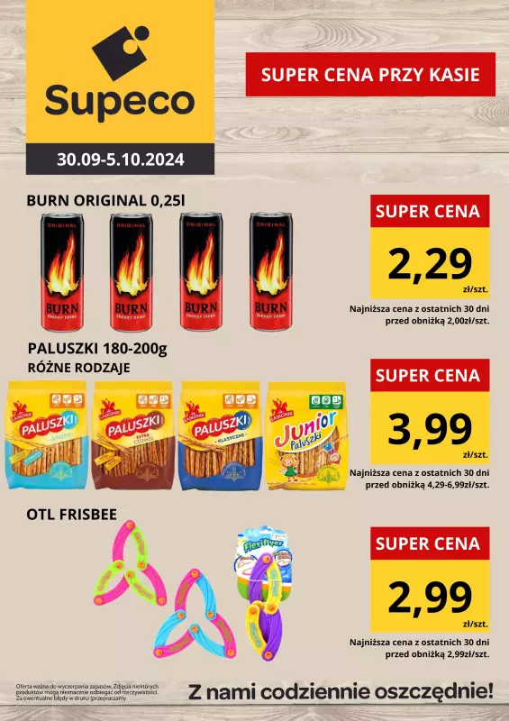 Supeco - gazetka promocyjna Super ceny przy kasie  