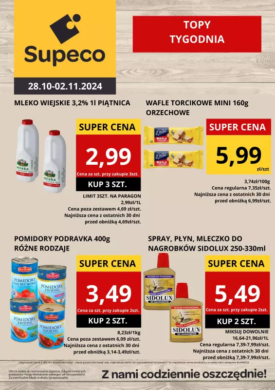 Supeco - gazetka promocyjna Oferta tygodnia od poniedziałku 28.10 do soboty 02.11 - strona 3