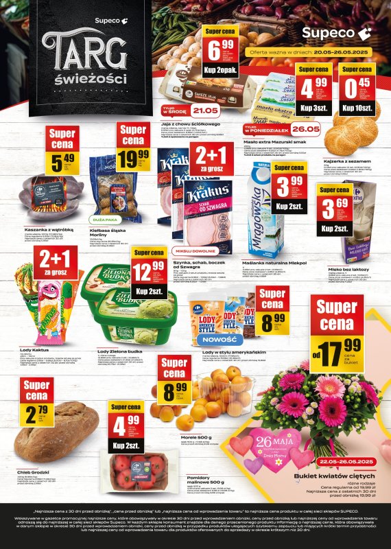 Supeco - gazetka promocyjna Targ Świeżości  do poniedziałku 26.05