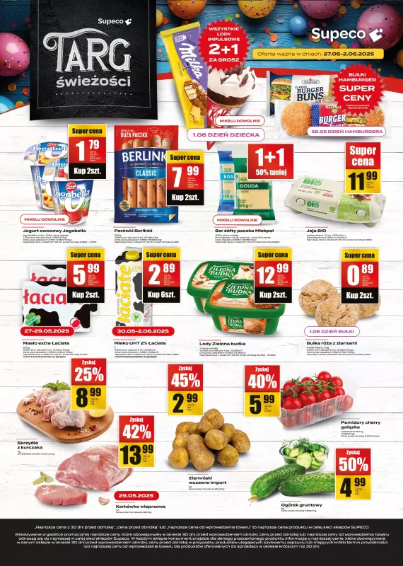 Supeco - gazetka promocyjna Targ Świeżości od wtorku 27.05 do poniedziałku 02.06