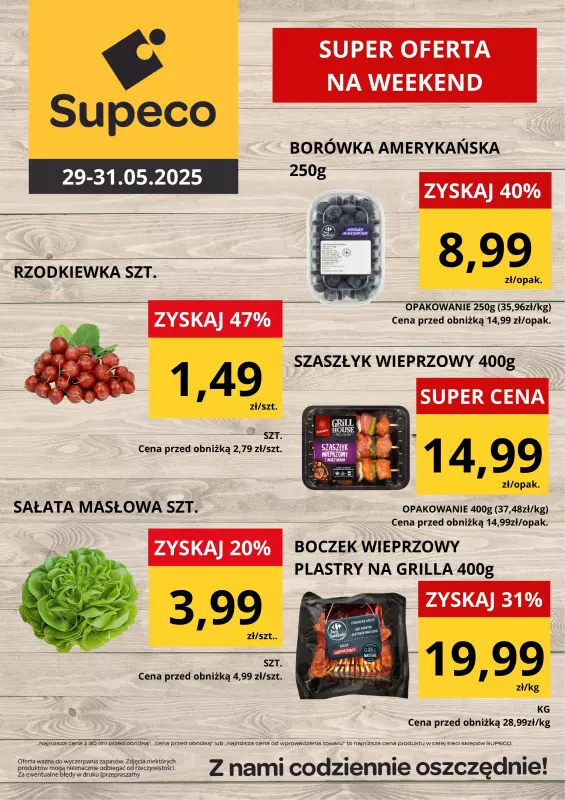 Supeco - gazetka promocyjna Weekendówka od czwartku 29.05 do soboty 31.05