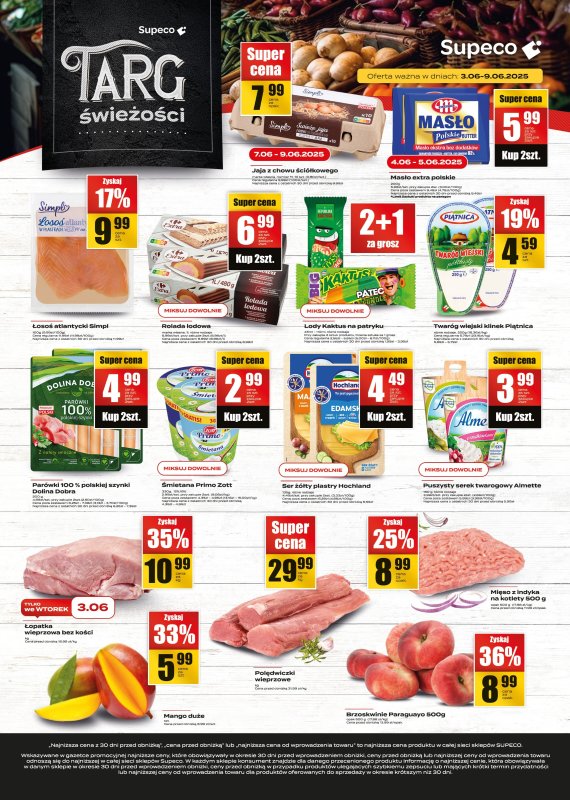 Supeco - gazetka promocyjna Targ Świeżości od wtorku 03.06 do poniedziałku 09.06