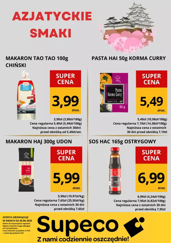 Supeco - gazetka promocyjna AZJATYCKIE SMAKI  