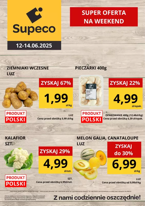 Supeco - gazetka promocyjna Super oferta na weekend od czwartku 12.06 do soboty 14.06