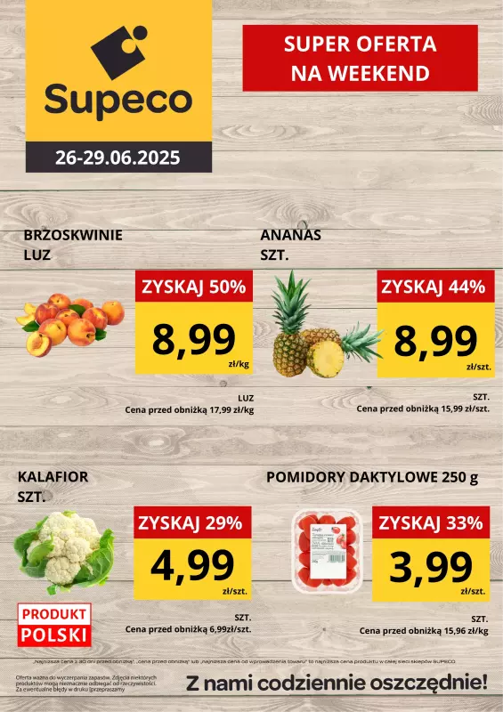 Supeco - gazetka promocyjna Weekendówka od czwartku 26.06 do niedzieli 29.06