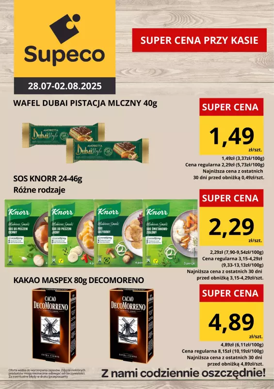 Supeco - gazetka promocyjna Oferta tygodnia od poniedziałku 28.07 do soboty 02.08 - strona 3