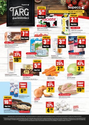 Supeco - gazetka promocyjna Targ świeżości od wtorku 05.08 do poniedziałku 11.08