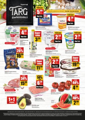 Supeco - gazetka promocyjna Targ świeżości od wtorku 12.08 do poniedziałku 18.08