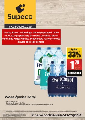 Supeco - gazetka promocyjna Plakaty informacyjne od wtorku 19.08 do poniedziałku 01.09