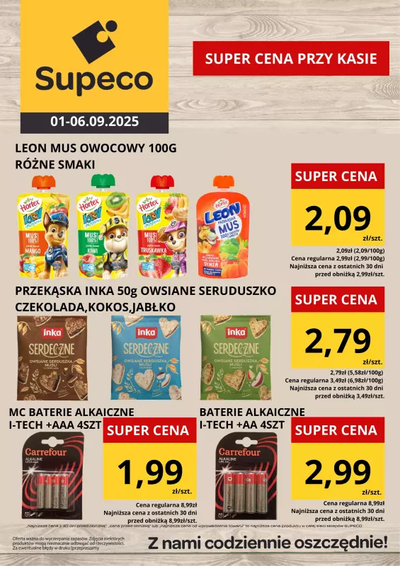 Supeco - gazetka promocyjna Oferta tygodnia od poniedziałku 01.09 do soboty 06.09 - strona 3
