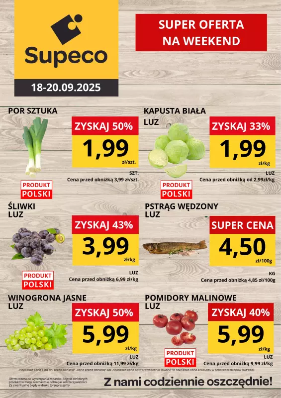 Supeco - gazetka promocyjna Super oferta na weekend  