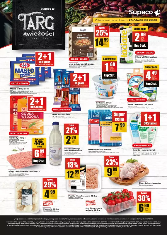 Supeco - gazetka promocyjna Targ świeżości  