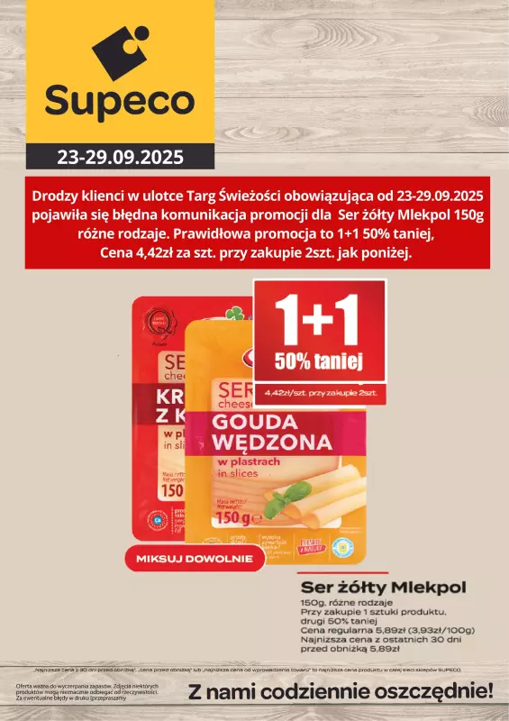 Supeco - gazetka promocyjna Targ świeżości od wtorku 23.09 do poniedziałku 29.09 - strona 3