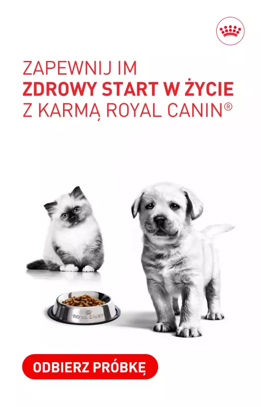 Royal Canin - gazetka promocyjna Odbierz darmowy pakiet Royal Canin od piątku 02.10 do środy 07.10