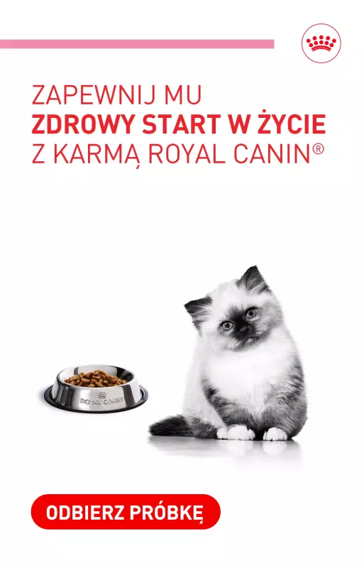Royal Canin - gazetka promocyjna Odbierz darmowy pakiet Royal Canin dla kociaka od czwartku 08.10 do czwartku 15.10