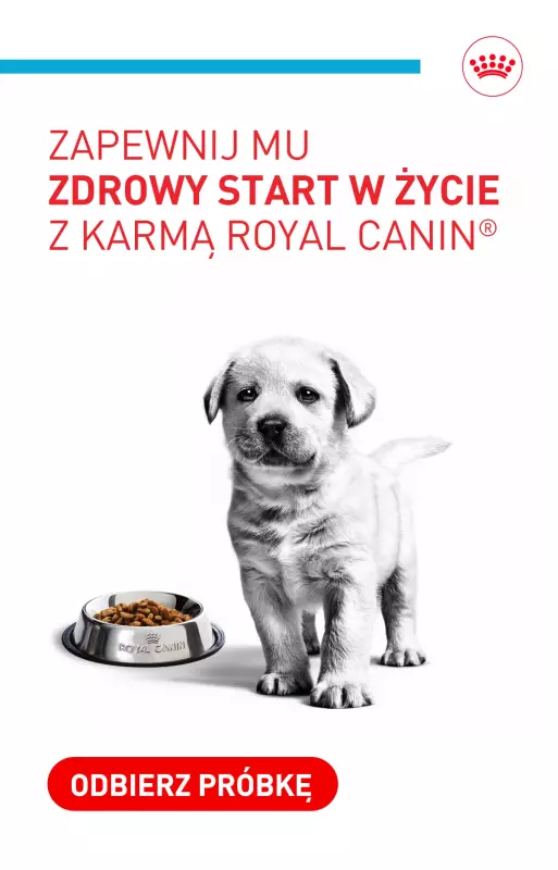 Royal Canin - gazetka promocyjna Odbierz darmowy pakiet Royal Canin dla szczeniaka od czwartku 08.10 do czwartku 15.10