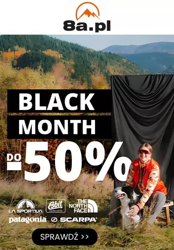 #BLACK FRIDAY - gazetka promocyjna 8a.pl | Do -50% Black Month od wtorku 05.11 