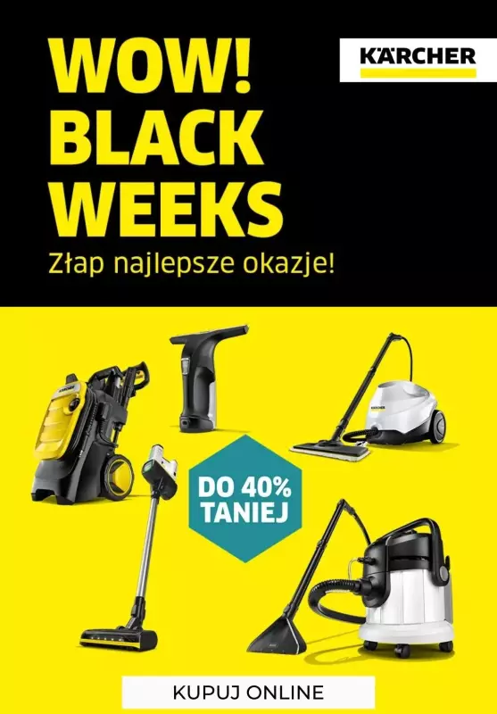 #BLACK FRIDAY - gazetka promocyjna Karcher | Najlepsze okazje na Black Weeks od piątku 08.11 do wtorku 03.12