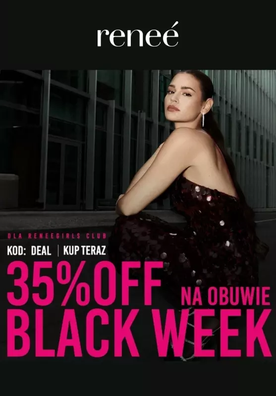 #BLACK FRIDAY - gazetka promocyjna Renee | -35% na obuwie dla Renee Girls Club! od poniedziałku 18.11 do środy 20.11