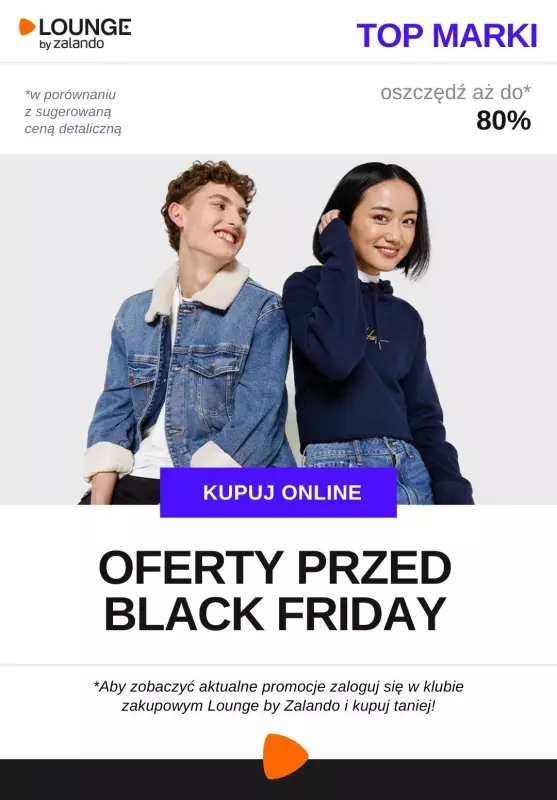 #BLACK FRIDAY - gazetka promocyjna Lounge by Zalando | Do -80% TOP marki - oferty przed BLACK FRIDAY! od wtorku 19.11 do piątku 22.11