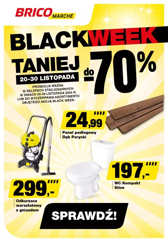 #BLACK FRIDAY - gazetka promocyjna Bricomarche | Black Week Taniej do -70% od czwartku 28.11 do soboty 30.11