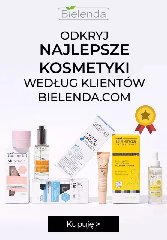 Bielenda Professional - gazetka promocyjna NAJLEPSZE KOSMETYKI według Klientów! od czwartku 06.02 