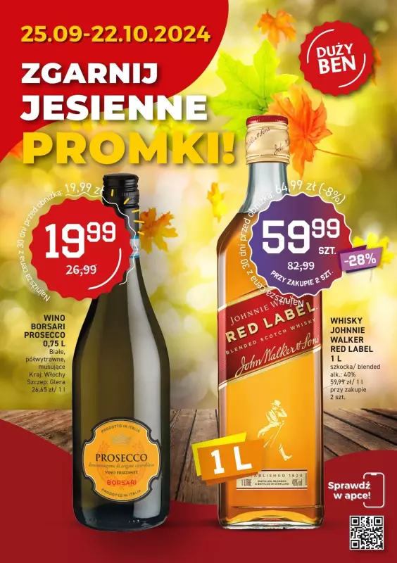 Duży Ben - gazetka promocyjna Gazetka alkoholowa  do wtorku 22.10